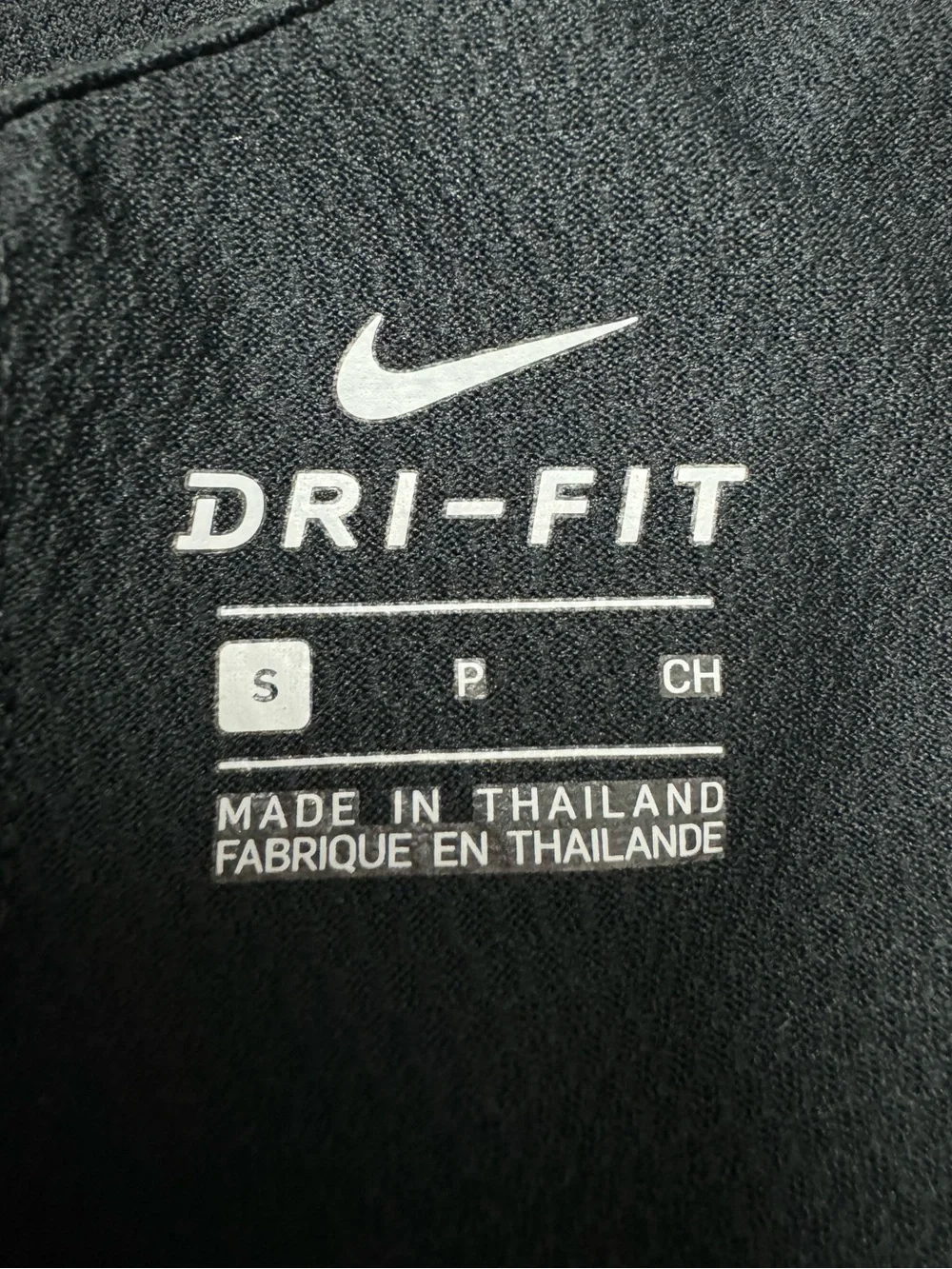Nike Dri-Fit Long Sleeve Scoop Back Criss-Cross Top‎ in Black, Size S
